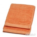 Blank Home Coiffeuse Organic Serviette  Coton  Orange Peach  30 x 30 x 4 cm - B078GB9X2B